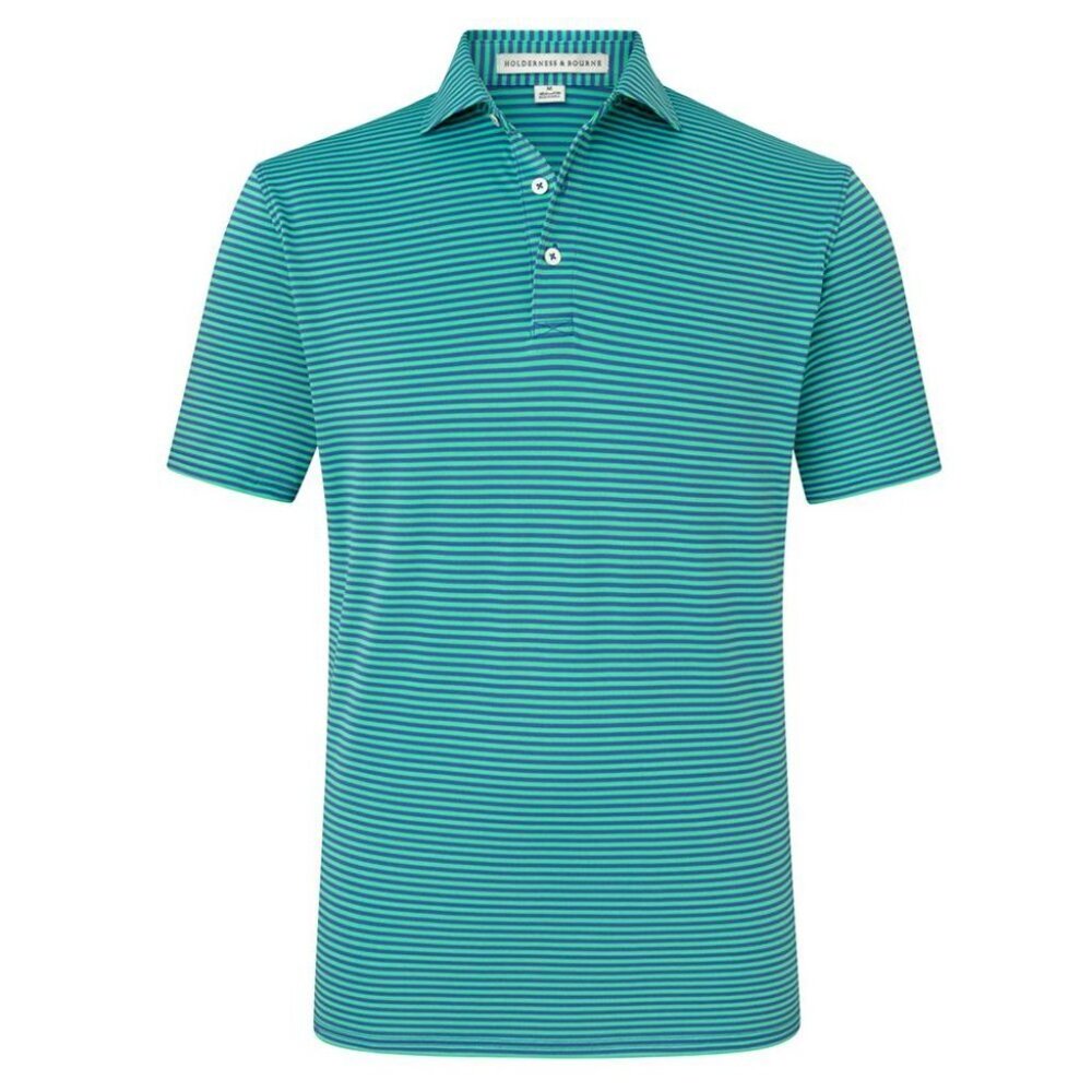 Holderness & Bourne Men's Maxwell Shirt in Mojito Stripe